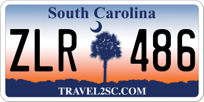 SC license plate ZLR486