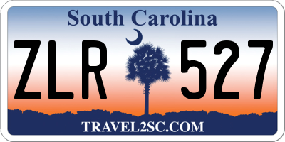 SC license plate ZLR527