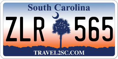 SC license plate ZLR565