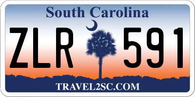 SC license plate ZLR591