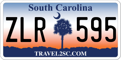 SC license plate ZLR595