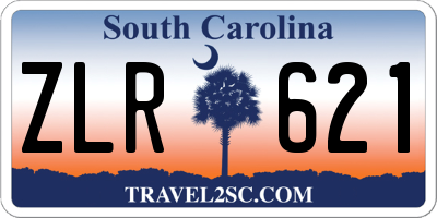 SC license plate ZLR621