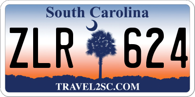SC license plate ZLR624