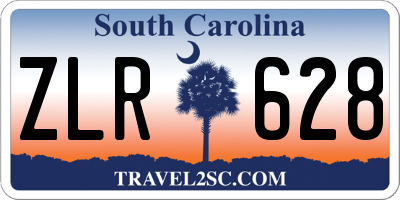 SC license plate ZLR628