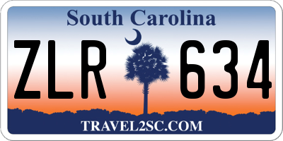 SC license plate ZLR634
