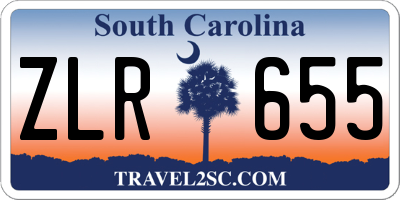 SC license plate ZLR655