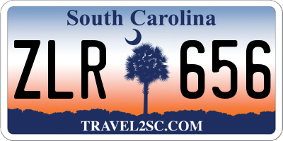 SC license plate ZLR656
