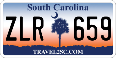 SC license plate ZLR659