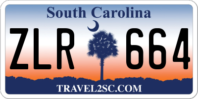 SC license plate ZLR664