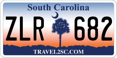 SC license plate ZLR682