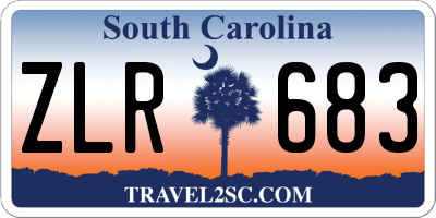 SC license plate ZLR683