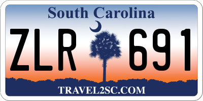 SC license plate ZLR691