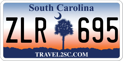 SC license plate ZLR695