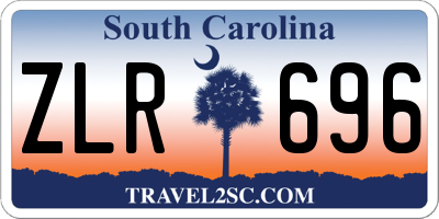 SC license plate ZLR696