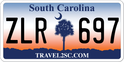 SC license plate ZLR697