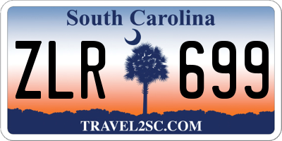 SC license plate ZLR699