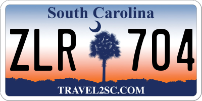 SC license plate ZLR704