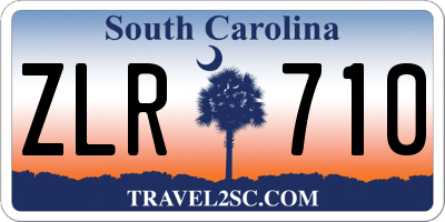 SC license plate ZLR710