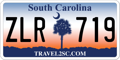 SC license plate ZLR719