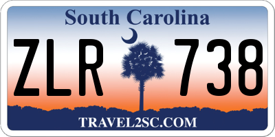 SC license plate ZLR738