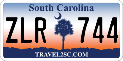 SC license plate ZLR744
