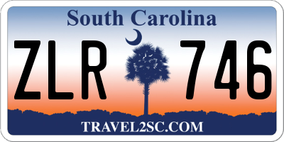 SC license plate ZLR746