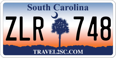 SC license plate ZLR748