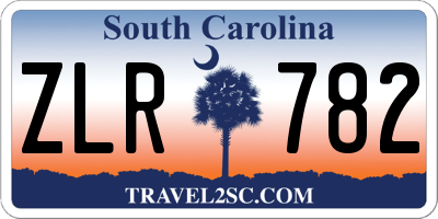 SC license plate ZLR782