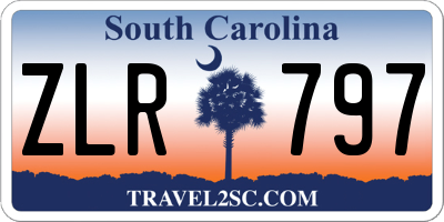 SC license plate ZLR797