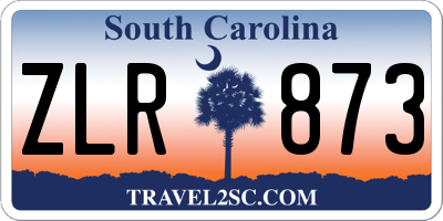 SC license plate ZLR873