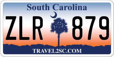 SC license plate ZLR879