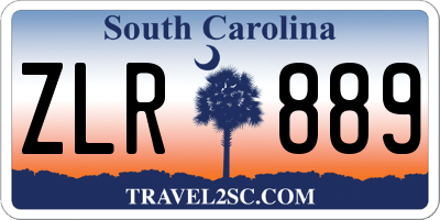SC license plate ZLR889