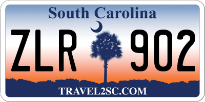 SC license plate ZLR902
