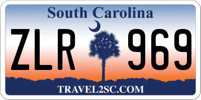 SC license plate ZLR969