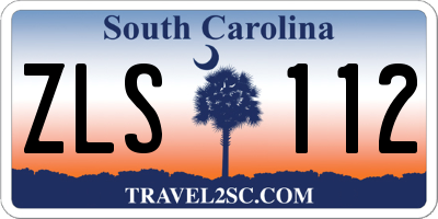 SC license plate ZLS112