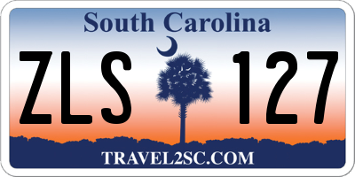 SC license plate ZLS127