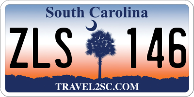 SC license plate ZLS146