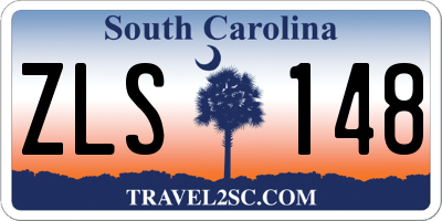 SC license plate ZLS148
