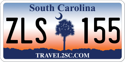 SC license plate ZLS155