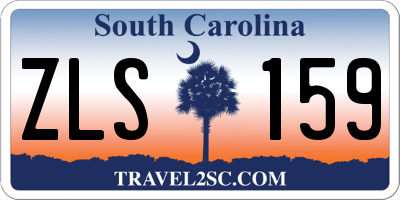 SC license plate ZLS159