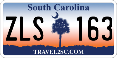 SC license plate ZLS163