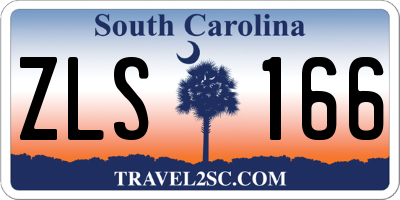 SC license plate ZLS166