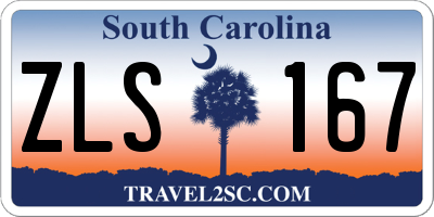 SC license plate ZLS167