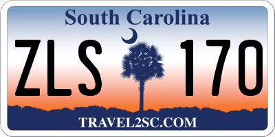 SC license plate ZLS170
