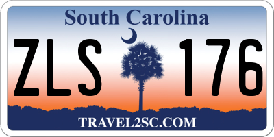 SC license plate ZLS176