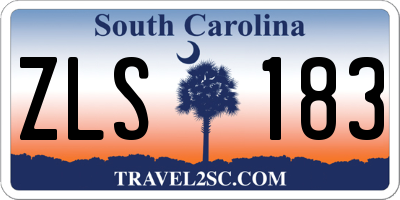 SC license plate ZLS183