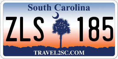 SC license plate ZLS185