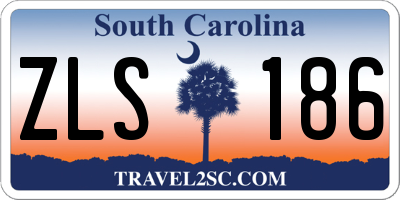 SC license plate ZLS186