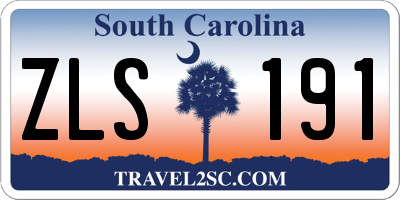 SC license plate ZLS191