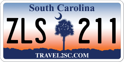 SC license plate ZLS211
